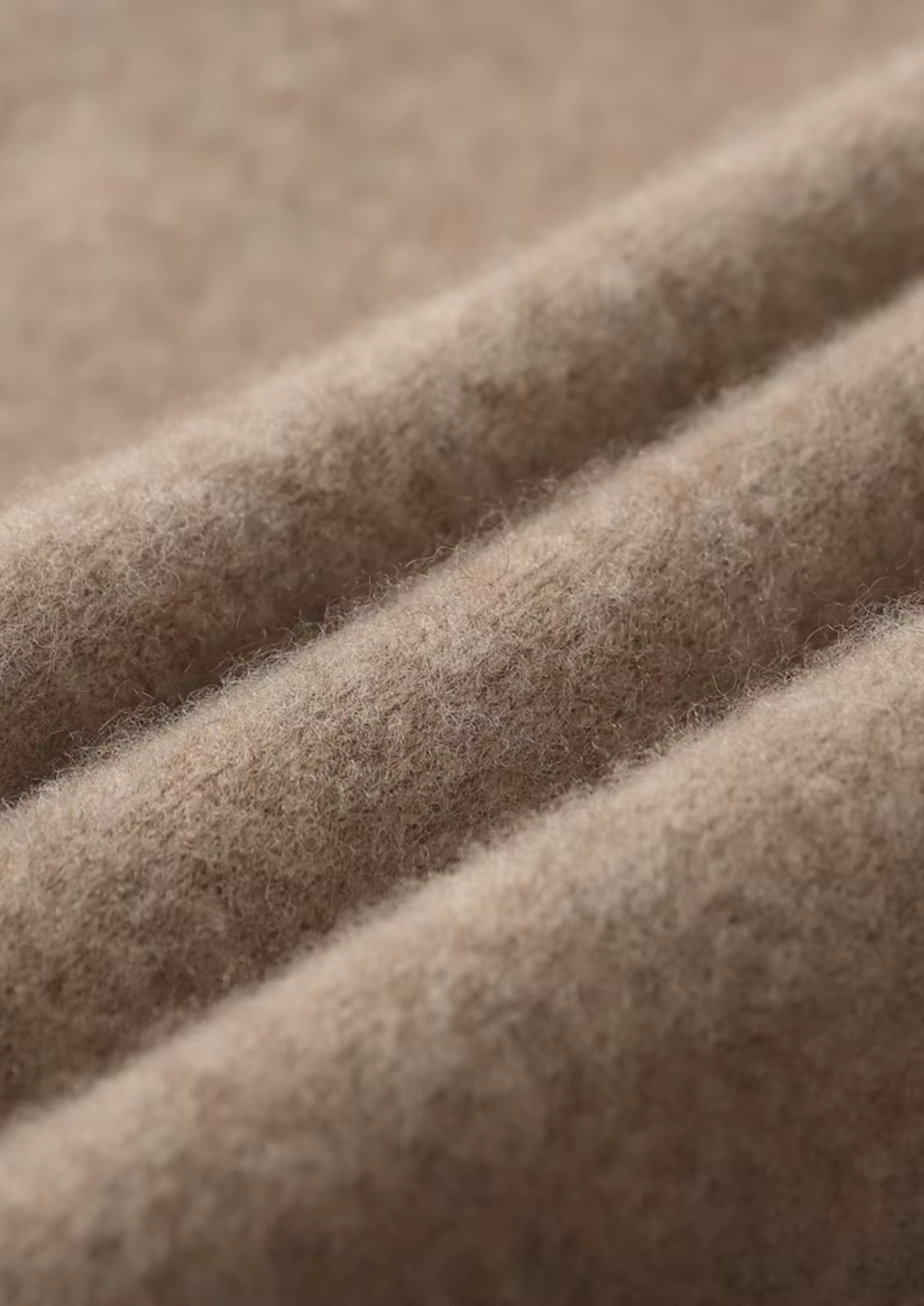 Ensemble ATALEYA Milano à capuche en cachemire beige, pantalon