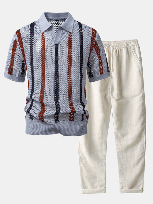 Ensemble ATALEYA Bellagio polo et pantalon, vue de face